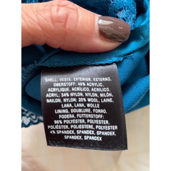 Moulinette Soeurs Turquoise Pencil Skirt Sz 6 - Picture 7 of 13